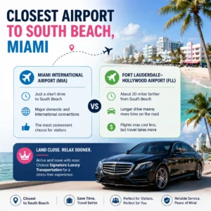 Closest airport to South Beach, Miami