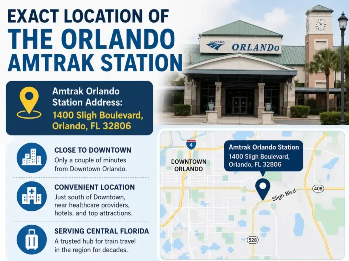 Exact Location Of The Orlando Amtrak Station