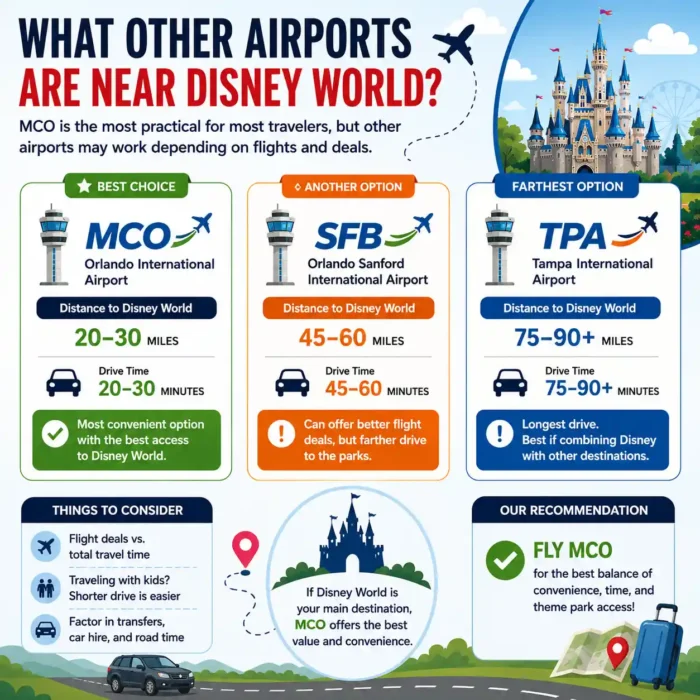 What Other Airports Are Near Disney World?